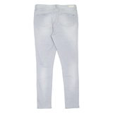 TOMMY HILFIGER Harlem Womens Jeans Grey Slim Skinny Stone Wash W33 L32