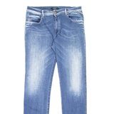 REPLAY Kelli Gray Womens Jeans Blue Slim Straight Stone Wash W30 L32
