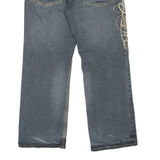 SIR BENNI MILES Mens Jeans Blue Relaxed Skinny Stone Wash W36 L32