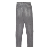 PHILIPP PLEIN Distressed Womens Jeans Grey Slim Skinny Stone Wash W25 L31