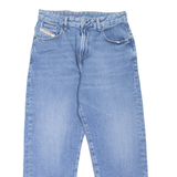 DIESEL Mens Jeans Blue Regular Straight Stone Wash W30 L25