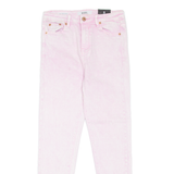 DIESEL High Rise Womens Jeans Pink Slim Skinny Acid Wash W28 L26