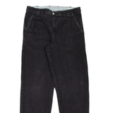 HAPPY LIFE Pleated Mens Jeans Black Relaxed Tapered W32 L32