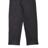 HAPPY LIFE Pleated Mens Jeans Black Relaxed Tapered W32 L32