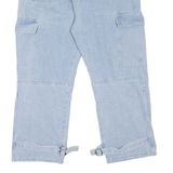 Cargo Style Womens Jeans Blue Relaxed Straight W30 L26