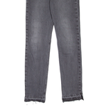 LEVI'S Low Pitch BIG E Womens Jeans Grey Slim Straight Stone Wash W24 L31