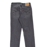 LEVI'S Low Pitch BIG E Womens Jeans Grey Slim Straight Stone Wash W24 L31