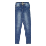 DIESEL High Waist Womens Jeans Blue Slim Skinny Stone Wash W27 L30