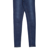 DIESEL High Waist Womens Jeans Blue Slim Skinny Stone Wash W24 L32