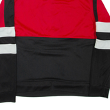 NIKE Mens Pullover Jacket Red Colourblock XL