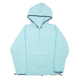 CHAMPION Mens Anorak Jacket Blue Hooded XL