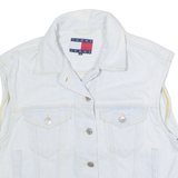 TOMMY JEANS Womens Denim Waistcoat Blue XS