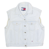 TOMMY JEANS Womens Denim Waistcoat Blue XS