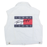 TOMMY JEANS Womens Denim Waistcoat Blue XS