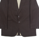 COMFORT WORSTED Mens Blazer Jacket Brown Wool L