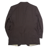 COMFORT WORSTED Mens Blazer Jacket Brown Wool L