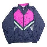 HUMMEL STV Marbach Mens Shell Jacket Blue Nylon 90s Colourblock L