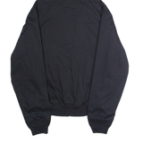 HOODED KING GEORGE Mens Lined Jacket Black Twill Hooded XL