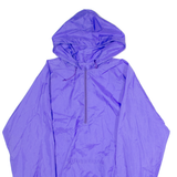 Mens Anorak Jacket Purple Nylon 90s Hooded ONE SIZE