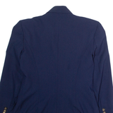 EXTENZO Womens Blazer Jacket Blue 90s UK 12