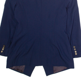 EXTENZO Womens Blazer Jacket Blue 90s UK 12