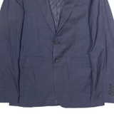 BURBERRY Mens Blazer Jacket Blue Wool M