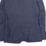 BURBERRY Mens Blazer Jacket Blue Wool M