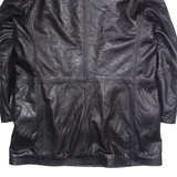 JOOP! Mens Trench Coat Black Leather XL