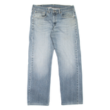 LEVI'S 505 Jeans Mens Blue Regular Straight Stone Wash W34 L29