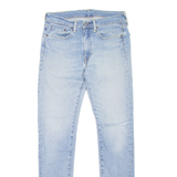 LEVI'S 519 Jeans Distressed Mens Blue Slim Skinny Stone Wash W31 L34