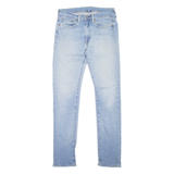 LEVI'S 519 Jeans Distressed Mens Blue Slim Skinny Stone Wash W31 L34