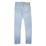 LEVI'S 519 Jeans Distressed Mens Blue Slim Skinny Stone Wash W31 L34