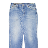 DICKIES Workwear Mens Jeans Blue Regular Straight Stone Wash W36 L34