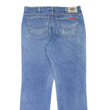 DICKIES Workwear Mens Jeans Blue Regular Straight Stone Wash W36 L34