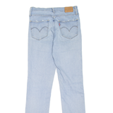 LEVI'S 724 High Rise BIG E Womens Jeans Blue Straight Stone Wash W28 L32