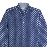 TED BAKER Mens Shirt Blue Spotted Long Sleeve M