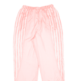 ADIDAS Womens Track Pants Pink Tapered M W26 L30