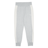 PUMA Womens Joggers Grey Tapered UK 10 W28 L28