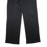 ADIDAS Womens Track Pants Black Straight UK 18 W32 L31