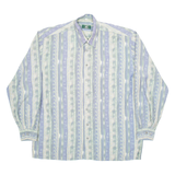 CASUALAND Mens Shirt Blue Striped Long Sleeve L