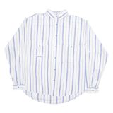 LERROS Mens Shirt White Striped Long Sleeve M