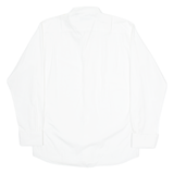 PIERRE CARDIN Mens Plain Shirt White Long Sleeve M