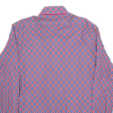 Mens Shirt Red Check Long Sleeve L