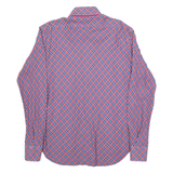 Mens Shirt Red Check Long Sleeve L