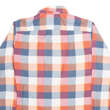 TOMMY HILFIGER Custom Fit Mens Shirt Orange Check Long Sleeve M