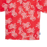 SIMMER STYLE Mens Hawaiian Shirt Red Floral M