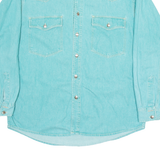 NEW FAST Mens Plain Shirt Green Long Sleeve M