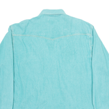 NEW FAST Mens Plain Shirt Green Long Sleeve M