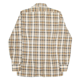 RACING Mens Shirt Orange Check Long Sleeve M