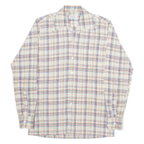 RESISTO Mens Shirt Beige Check Long Sleeve M